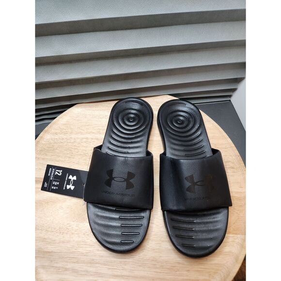 Under Armour Men's Graphic Slide Sandals Size 12 – Black Slip-On - Picture 9 of 9